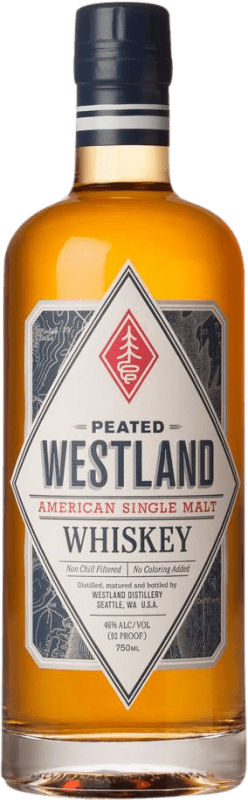 95,95 € Envío gratis | Whisky Single Malt Westland Peated Estados Unidos Botella 70 cl