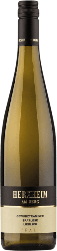 17,95 € Envio grátis | Vinho branco Herxheim am Berg Spätlese Semi-seco Semi-doce Q.b.A. Pfälz Pfälz Alemanha Gewürztraminer Garrafa 75 cl