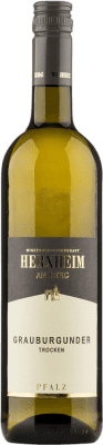 10,95 € 免费送货 | 白酒 Herxheim am Berg 干 Q.b.A. Pfälz 普法尔茨 德国 Pinot Grey 瓶子 75 cl