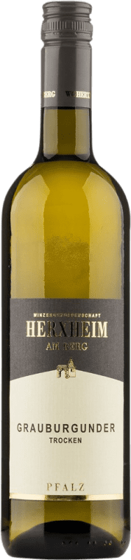 10,95 € 送料無料 | 白ワイン Herxheim am Berg ドライ Q.b.A. Pfälz Pfälz ドイツ Pinot Grey ボトル 75 cl