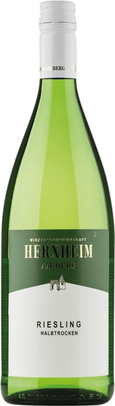 6,95 € Envoi gratuit | Vin Blanc Herxheim am Berg Honigsack Halbtrocken — Demi-Sec Q.b.A. Pfälz Pfälz Allemagne Riesling Bouteille 1 L