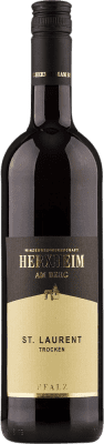 18,95 € 免费送货 | 红葡萄酒 Herxheim am Berg Honigsack Trocken — 干型 Q.b.A. Pfälz 普法尔茨 德国 Saint Laurent 瓶装 75 cl