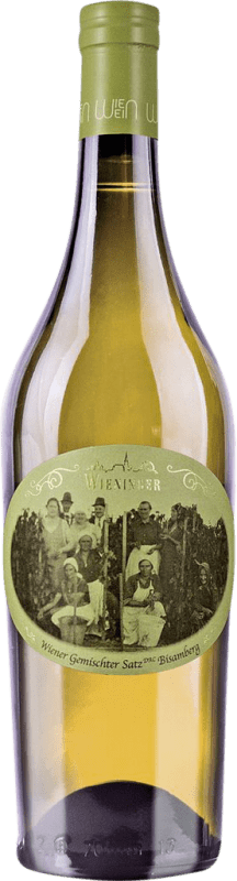 24,95 € 免费送货 | 白葡萄酒 Wieninger Bisamberg D.A.C. Wiener Gemischter Satz Viena 奥地利 Chardonnay — 莎当妮, Pinot Gris — 灰皮诺, Pinot Blanc — 白皮诺 瓶装 75 cl