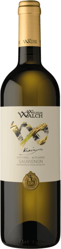 15,95 € Бесплатная доставка | Белое вино Wilhelm Walch Krain D.O.C. Südtirol Alto Adige Tirol del Sur Италия Sauvignon White бутылка 75 cl