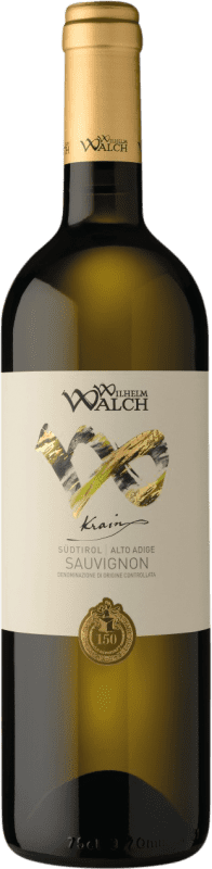 23,95 € Envio grátis | Vinho Branco Wilhelm Walch Krain D.O.C. Südtirol Alto Adige Tirol del Sur Itália Sauvignon 75 cl