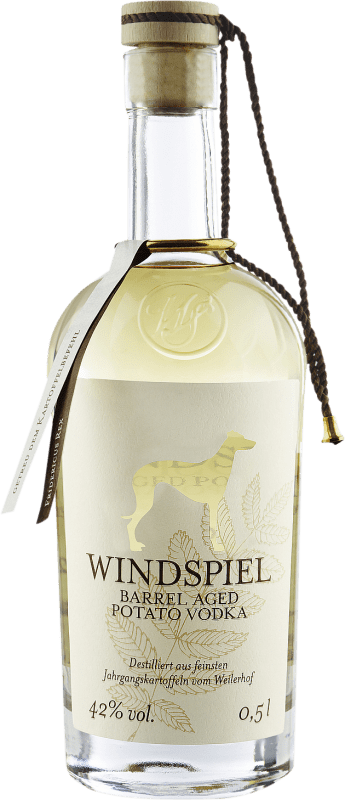 45,95 € Kostenloser Versand | Wodka Windspiel Barrel Aged Potato Vintage Deutschland Medium Flasche 50 cl