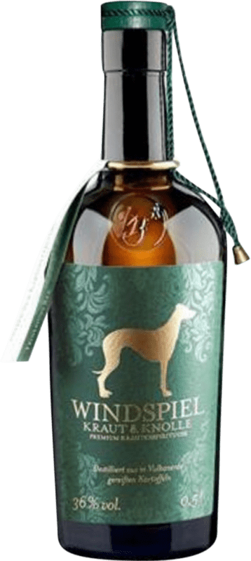 32,95 € Envío gratis | Licor de Hierbas Windspiel Kraut & Knolle Alemania Botella Medium 50 cl Kräuter — Hierbas