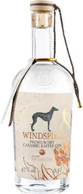 59,95 € Free Shipping | Genever Gin Windspiel Caxambu Kaffee Premium Germany Medium Bottle 50 cl