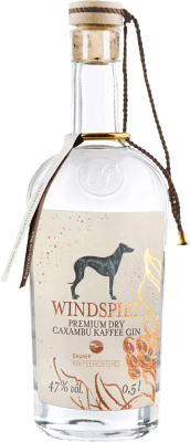 57,95 € Envio grátis | Gin Windspiel Premium Caxambu Kaffee London Dry Gin Alemanha Garrafa Medium 50 cl