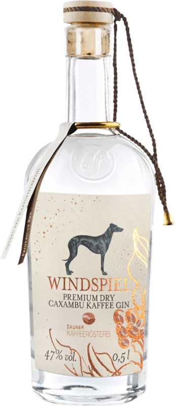 43,95 € Spedizione Gratuita | Genever Gin Windspiel Caxambu Premium Germania Bottiglia Medium 50 cl Kaffee — Caffè