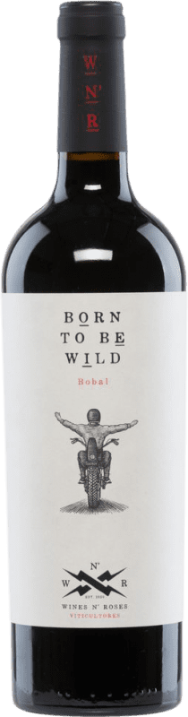 12,95 € Free Shipping | Red wine Wines N' Roses Born To Be Wild Tinto D.O. Valencia Valencian Community Spain Bobal Bottle 75 cl