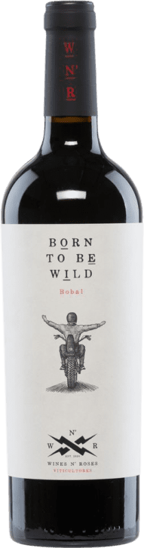 12,95 € Spedizione Gratuita | Vino rosso Wines N' Roses Born To Be Wild Tinto D.O. Valencia Comunità Valenciana Spagna Bobal Bottiglia 75 cl