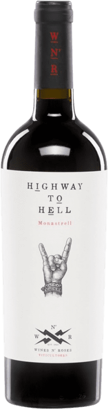 8,95 € Kostenloser Versand | Rotwein Wines N' Roses Highway To Hell Tinto D.O. Valencia Valencianische Gemeinschaft Spanien Monastrell Flasche 75 cl