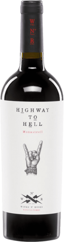 12,95 € Free Shipping | Red wine Wines N' Roses Highway To Hell Tinto D.O. Valencia Valencian Community Spain Monastrell Bottle 75 cl