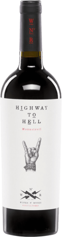 14,95 € Envío gratis | Vino Tinto Wines N' Roses Highway To Hell D.O. Valencia Comunidad Valenciana España Monastrell 75 cl