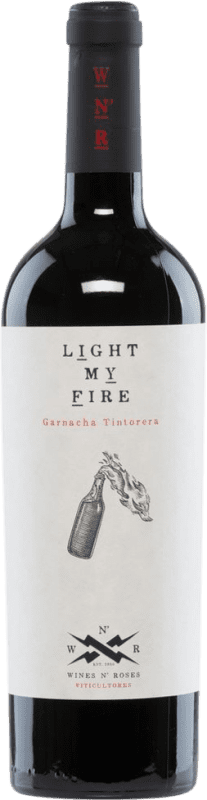 14,95 € Spedizione Gratuita | Vino Rosso Wines N' Roses Light My Fire D.O. Valencia Comunità Valenciana Spagna Grenache Tintorera Bottiglia 75 cl