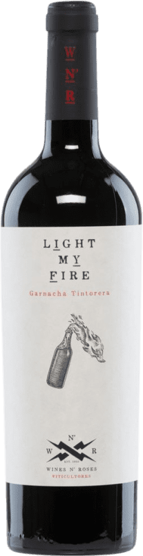 9,95 € 免费送货 | 红酒 Wines N' Roses Light My Fire Tinto D.O. Valencia 巴伦西亚社区 西班牙 Grenache Tintorera 瓶子 75 cl