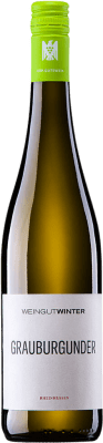 12,95 € Envio grátis | Vinho branco Winter Seco V.D.P. Gutswein Rheinhessen Alemanha Pinot Cinza Garrafa 75 cl