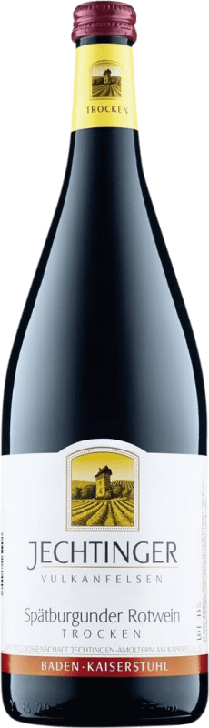 10,95 € Envio grátis | Vinho tinto Jechtingen Seco I.G. Baden Baden Alemanha Pinot Preto Garrafa 1 L