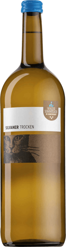 12,95 € 免费送货 | 白葡萄酒 Sommerach Trocken — 干型 Q.b.A. Franken Franken 德国 Silvaner — 西万尼 1 L