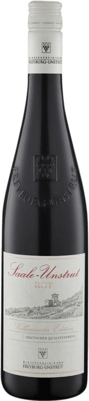 10,95 € Spedizione Gratuita | Vino Rosso Freyburg Unstrut Kellermeister Edizione Limitata Q.b.A. Saale-Unstrut Saale Unstrut Germania Zweigelt, Portugieser, Dornfelder, Regent Bottiglia 75 cl