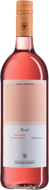 15,95 € 免费送货 | 玫瑰酒 Freyburg Unstrut Rosé Saale Unstrut 德国 Portugieser, Dornfelder 瓶子 1 L