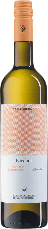 12,95 € Free Shipping | White Wine Freyburg Unstrut Halbtrocken — Medium Dry Q.b.A. Saale-Unstrut Saale Unstrut Germany Bacchus Bottle 75 cl