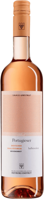 8,95 € Kostenloser Versand | Rosé-Wein Freyburg Unstrut Weissherbst Halbtrocken Halbsüß Saale Unstrut Deutschland Portugieser Flasche 75 cl