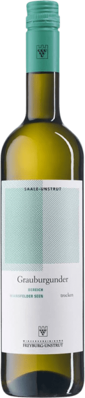 8,95 € Spedizione Gratuita | Vino Bianco Freyburg Unstrut Bereich Mansfelder Seen Q.b.A. Saale-Unstrut Saale Unstrut Germania Pinot Grigio Bottiglia 75 cl