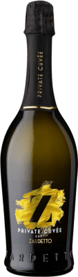 12,95 € Бесплатная доставка | Белое игристое Zardetto Private Cuvée брют D.O.C. Prosecco Фриули-Венеция-Джулия Италия Muscat, Chardonnay, Glera бутылка 75 cl