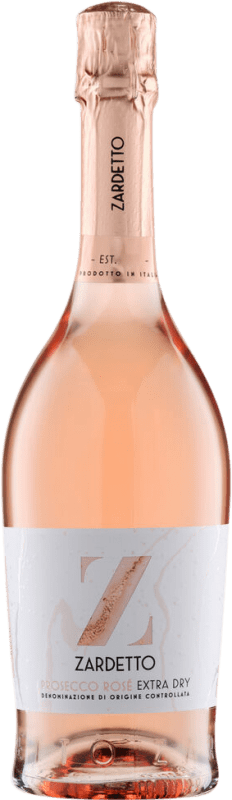 17,95 € Бесплатная доставка | Розовое игристое вино Zardetto Millesimato, Rosé — Розе D.O.C. Prosecco Фриули-Венеция-Джулия Италия Nebbiolo — Неббиоло, Glera — Глера 75 cl