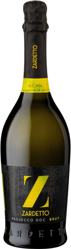 15,95 € Бесплатная доставка | Белое игристое Zardetto Spumante D.O.C. Prosecco Фриули-Венеция-Джулия Италия Nebbiolo, Chardonnay, Glera бутылка 75 cl