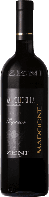 22,95 € Бесплатная доставка | Красное вино Zeni Marogne D.O.C. Valpolicella Ripasso Venecia Италия Nebbiolo — Неббиоло, Corvina — Корвина, Molinara — Молинара Бутылка 75 cl