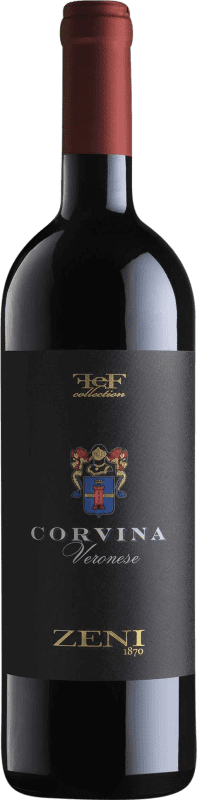 16,95 € 免费送货 | 红酒 Zeni Corvina Rosso I.G.T. Veronese Venecia 意大利 Corvina 瓶子 75 cl
