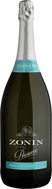 28,95 € Бесплатная доставка | Белое игристое Zonin Spumante брют D.O.C. Prosecco Фриули-Венеция-Джулия Италия Prosecco бутылка Магнум 1,5 L