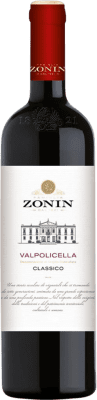 7,95 € Free Shipping | Red wine Zonin Classico D.O.C. Valpolicella Venecia Italy Nebbiolo, Corvina, Molinara Bottle 75 cl