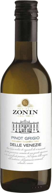 2,95 € 送料無料 | 白ワイン Zonin Classici I.G.T. Venezia Venecia イタリア Pinot Grey 小型ボトル 25 cl