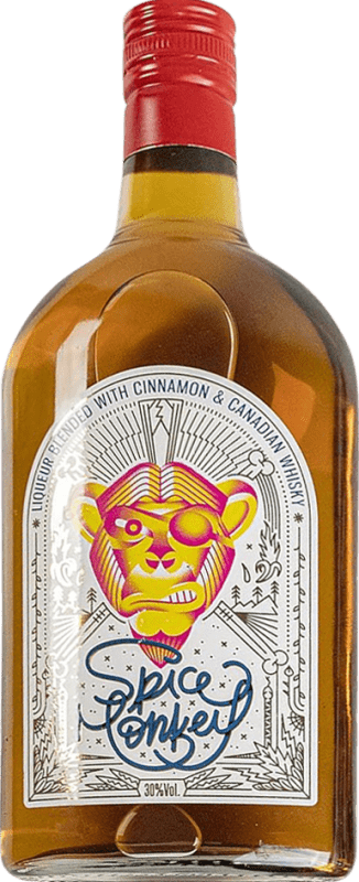 19,95 € Envío gratis | Licores Spice Monkey Comunidad Valenciana España 70 cl Cinnamon — Canela, Whisky