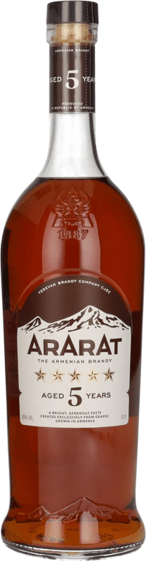 32,95 € Envio grátis | Brandy Conhaque Ararat Armênia 5 Anos 70 cl