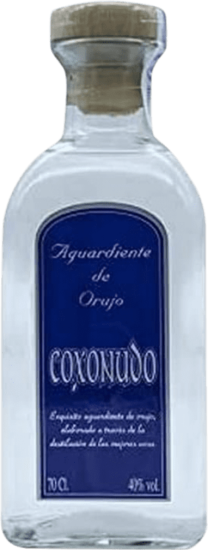 16,95 € Envío gratis | Orujo Aguardiente Manuel Acha Atxa Blanco País Vasco España Botella 70 cl