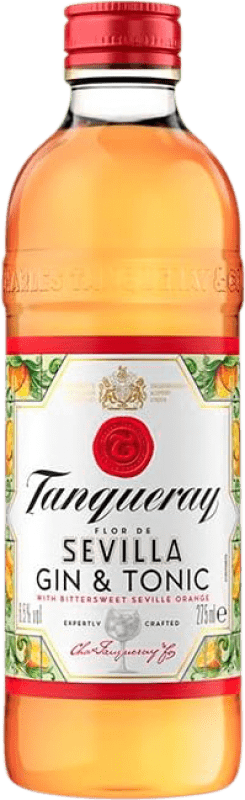 44,95 € 送料無料 | 12個入りボックス 飲み物とミキサー Tanqueray Flor de Sevilla Gin Tonic イギリス 小型ボトル 27 cl