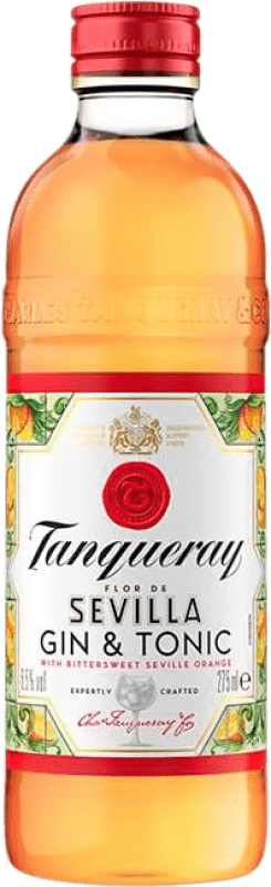 44,95 € Envoi gratuit | Boîte de 12 unités Mixer Tanqueray Flor de Sevilla Gin Tonic Royaume-Uni Petite Bouteille 27 cl
