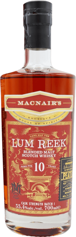 149,95 € Envoi gratuit | Blended Whisky MacNair's Lum Reek Cask Strength Batch 1 Royaume-Uni 10 Ans Bouteille 70 cl