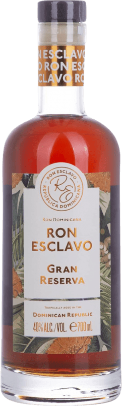 43,95 € Kostenloser Versand | Rum Esclavo Große Reserve Dominikanische Republik Flasche 70 cl