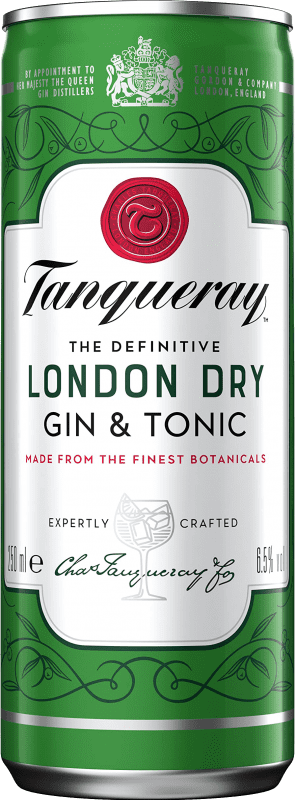 58,95 € 送料無料 | 12個入りボックス ミキサー Tanqueray イギリス 缶 25 cl GinTonic — ジントニック