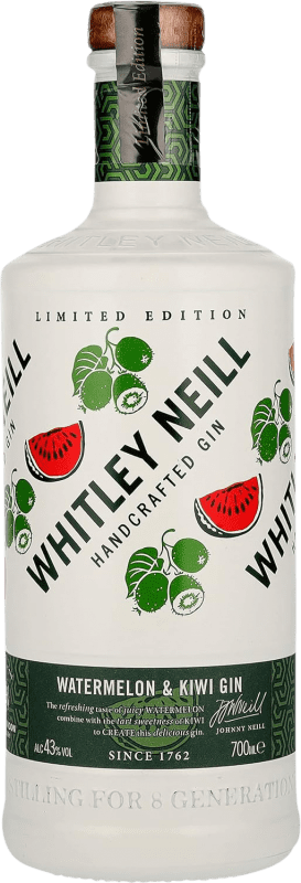 45,95 € Бесплатная доставка | Джин Whitley Neill Watermelon & Kiwi Limited Edition Gin Объединенное Королевство бутылка 70 cl