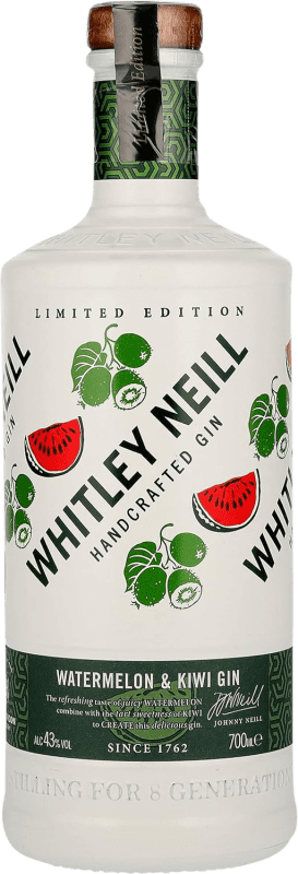 32,95 € 送料無料 | ジン Whitley Neill 限定版 イギリス 70 cl Kiwi — キウイ, Watermelon — スイカ