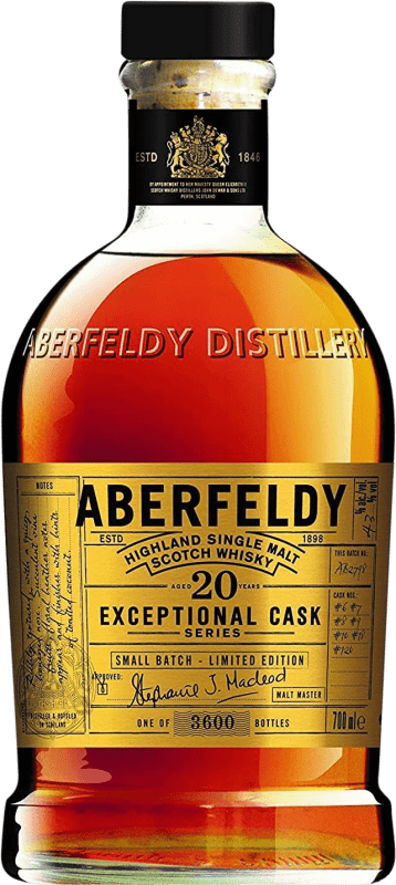 159,95 € Бесплатная доставка | Односолодовый виски Aberfeldy Объединенное Королевство 20 Лет бутылка 70 cl