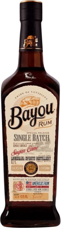 43,95 € 送料無料 | ラム Louisiana Bayou Single Batch Negro Artesanal Edición Limitada アメリカ 5 年 ボトル 70 cl