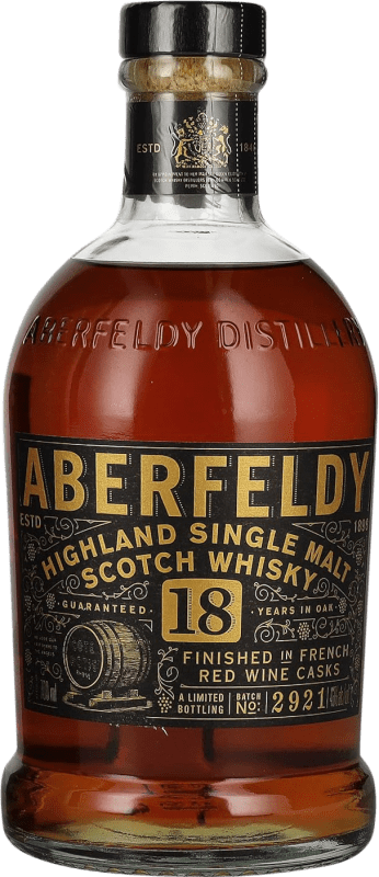 223,95 € Envoi gratuit | Single Malt Whisky Aberfeldy Casks Côte Rôtie Red Highlands Royaume-Uni 18 Ans Bouteille 70 cl